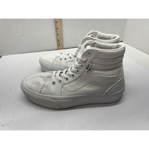 Vans Filmore Hightop Platform Sneaker - Women's White Size 7.5